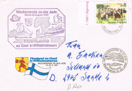 50046.  Carta WILHELMSHAVEN (Finland) 1981. Ship, Barco . Wochenende An Der JADE - Covers & Documents