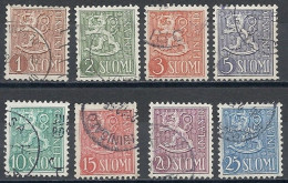 Finnland, 1954, Mi.-Nr. 425-432, Gestempelt - Usati