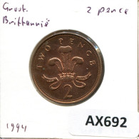 2 PENCE 1994 UK GBAN BRETAÑA GREAT BRITAIN Moneda #AX692.E - 2 Pence & 2 New Pence