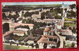 CPSM Petit Format -  En Avion Au-dessus De... Clermont ( Oise )  - Vue D'ensemble - L'Hôpital Psychiatrique - Clermont