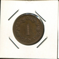 1 CENT 1977 MALTA Münze #AR694.D - Malte