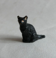 FIGURINE MARQUE INCONNUE CHAT NOIR (2) Pas Clairet Starlux Cyrnos - Cats