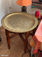 Table D’appoint Vintage, Table De Thé Ou Basse Marocaine, Table à Plateau - Tables & Guéridons