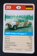 Trading Cards - ( 6 X 9,2 Cm ) Voiture De Rallye / Ralye's Car - BMW Rallye Gruppe 2 - Allemagne - N°3D - Motores