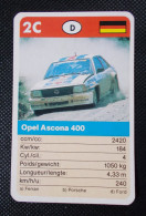 Trading Cards - ( 6 X 9,2 Cm ) Voiture De Rallye / Ralye's Car - Opel Ascona 400 - Allemagne - N°2C - Engine