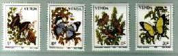 VENDA, 1980, MNH Stamp(s), Butterflies, Nr(s) 34-37 - Venda