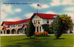 Texas Amarillo Santa Fe Railway Station 1947 - Amarillo