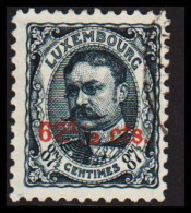 1912-1915. LUXEMBOURG. Großherzogin Wilhelm IV 62½ Cts. On 87½ Cts.  (Michel 89) - JF532636 - 1907-24 Scudetto
