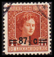 1915-1924. LUXEMBOURG. Großherzogin Marie Adelheid 87½ On 1 Fr. (Michel 119) - JF532684 - 1907-24 Wapenschild