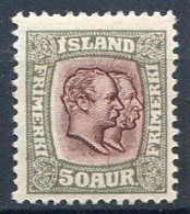 Réf 58-CL2 < ISLANDE < Yvert N° 58 * Neuf Ch. * MH - Unused Stamps