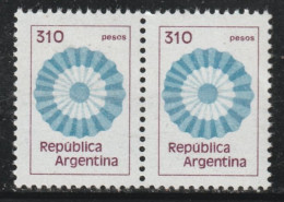 ARGENTINE 1586  // YVERT 1192X2 (SE TENANT) // 1979-80 - Neufs
