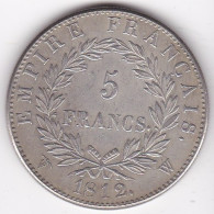 5 Francs 1812 W Lille, Napoleon I , Tranche Striée,  Copie , Fausse - 5 Francs