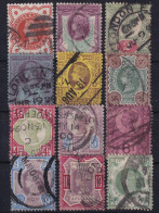 GREAT BRITAIN 1887/92 - Canceled - Sc# 111-122 - Jubilee Issue - Gebruikt