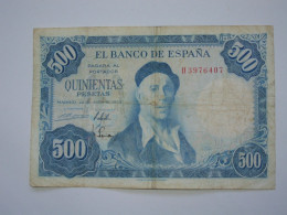 ESPAGNE - 500 Quinientas Pesetas 1954 - El Banco De Espana  **** EN ACHAT IMMEDIAT **** - 500 Pesetas