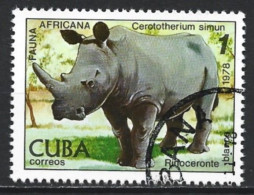 Cuba 1978. Scott #2215 (U) African Fauna, Havana Zoo, Rhinocerus - Gebraucht