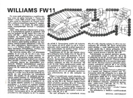 F1 Paper Model Of Williams FW11 (1:24), From ABC Journal - Paper Models / Lasercut