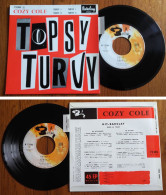 RARE French EP 45t RPM BIEM (7") COZY COLE And His HIT PARADERS «Topsy Turvy» (Lang, 11-1960) - Jazz