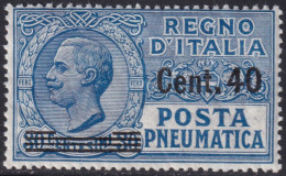 Italy 1925 Sc D14 Italia Sa 7 Pneumatic Post MLH* - Poste Pneumatique