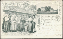 ČSR - AUSTRIA - POST AGENCY ČERCHOV Post ČEŠKE KUBICE - 1904 - RARE POSTCARD - ...-1918 Prephilately