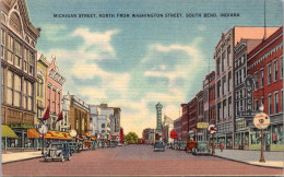 INdiana South Bend Michigan Street North From Washington Street - South Bend