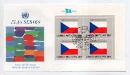 - FDC UNITED NATIONS 25.9.1981 - DRAPEAUX / FLAG CZECHOSLOVAKIA - - Omslagen