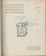 Maurits Sabbe:Uit Het Plantijnsche Huis Verspreide Opstellen Uitg Victor Kesseler, Antwerpen 1923 - Antique