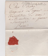 Cursive Administration Générale De La Grosse Artillerie Franchise Militaire Reinhardt P237 1794 Paris Révolution - 1701-1800: Précurseurs XVIII