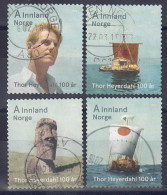 Norwegen 2014 - Thor Heyerdahl, Nr. 1847 - 1850, Gestempelt / Used - Gebruikt