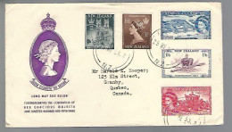 58092)  New Zealand Postmark Cancel 1953 To Canada - Lettres & Documents