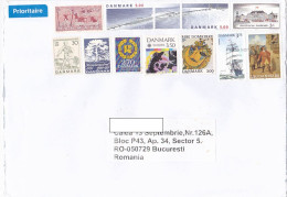 SHIPS, BRIDGE, PALACE, HANDICAPS, EUROPA CEPT, PAINTING, FINE STAMPS ON COVER, 2021, DENMARK - Cartas & Documentos