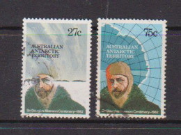 AUSTRALIAN  ANTARCTIC  TERRITORY    1982    Birth  Centenary  Of  Mawson    Set  Of  2    USED - Gebraucht