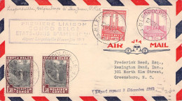 BELG. CONGO - FIRST FLIGHT LEOPOLDVILLE > USA 1941 / YZ349 - Covers & Documents