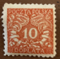 Poland 1919 Postage Due South Poland 10 F - Used - Impuestos