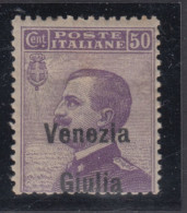 ITALIA - VENEZIA GIULIA - N.27 - Cat. 320 Euro - Linguellato - MH* Con Varietà Soprastampa Spostata In Basso - Venezia Giulia
