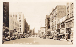 Washington Spokane Street Scene Old Cars Real Photo - Spokane