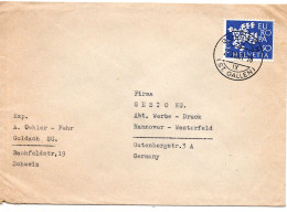 66085 - Schweiz - 1961 - 50Rp CEPT '61 EF A Bf GOLDACH -> Westdeutschland - 1961