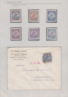 Madonna Korona, 2 Albumblätter, 10 Marken Und 3 Gel. Briefe - Collections