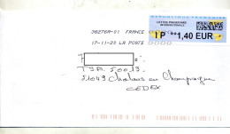 Lettre Flamme Chiffree Symbole Inegalité Sur Vignette IP - 2000 Type « Avions En Papier »