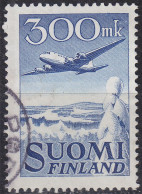 FINNLAND FINLAND SUOMI [1950] MiNr 0384 ( O/used ) Flugzeug - Usati