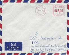 DRC Congo Zaire 1982 Kinshasa 6 Meter Frama A15 EMA Cover - Lettres & Documents