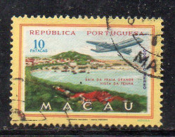 MONK306 - MACAU MACAO , Posta Aerea Il 10 Patacas Usato - Airmail