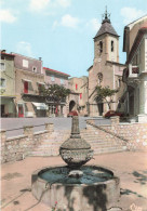 Beaumes De Venise * La Place De L'église Et La Fontaine - Beaumes De Venise