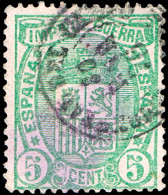 Teruel - Edi O 154 - 5cts. - Mat Fech. Tp. II "Monreal Del Campo" - Used Stamps