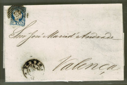 Portugal, 1857, # 12, Porto-Valença - Lettres & Documents