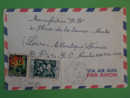 BS9 AOF BELLE  LETTRE  1950 PETIT BUREAU TANOA A NANTES FRANCE+AFF. PLAISANT++++ - Covers & Documents