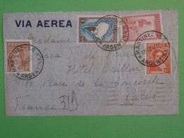 BS9 ARGENTINA  BELLE  LETTRE 1938 MARTINEZ A PARIS FRANCIA +COLL. HOTEL CRILLON ++AFF. INTERESSANT++++ - Lettres & Documents