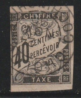 COCHINCHINE - TAXE N°10 (40c Noir) Oblitération : CàD Cholon-Cochinchine Le 24/11/1895 - Used Stamps