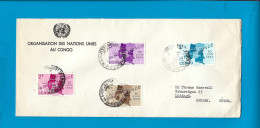 Congo Cover "Organisation Des Nations Unies Au Congo" Naar Lindingö (Zweden) 12/10/1961 UNG - Brieven En Documenten