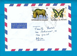Burundi N°899 Omslag Bujumbura Naar Genval (België) 11/11/1986 UNG - Lettres & Documents