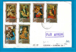Burundi N°661/663+PA357/PA359 Omslag Naar Thuringen (Duitsland) 02/12/1974 UNG - Storia Postale